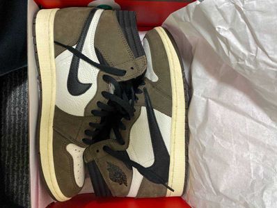 Travis Scott × Nike Air Jordan 1 Retro High OG TS SP "Sail/Dark Mocha"