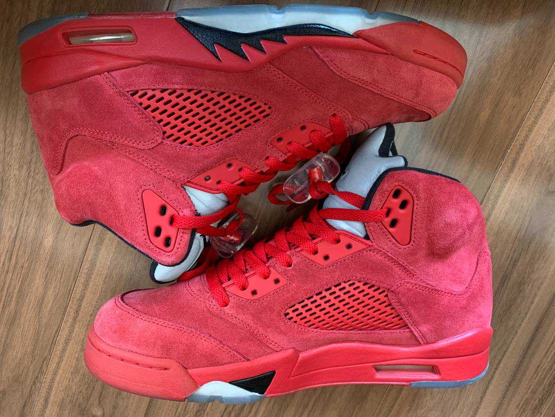 Nike Air Jordan 5 Ratro "Red Suede"