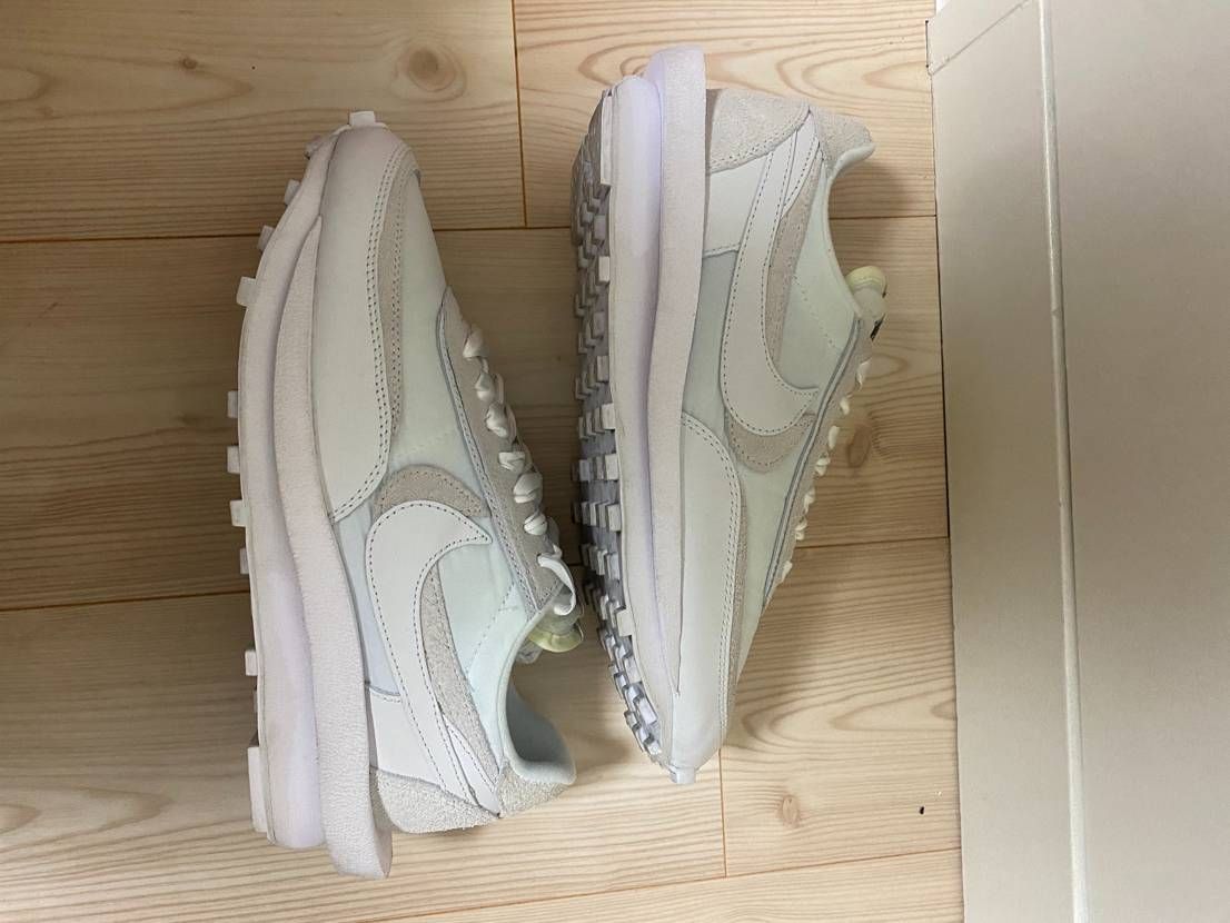sacai × Nike LDV Waffle "Triple White"