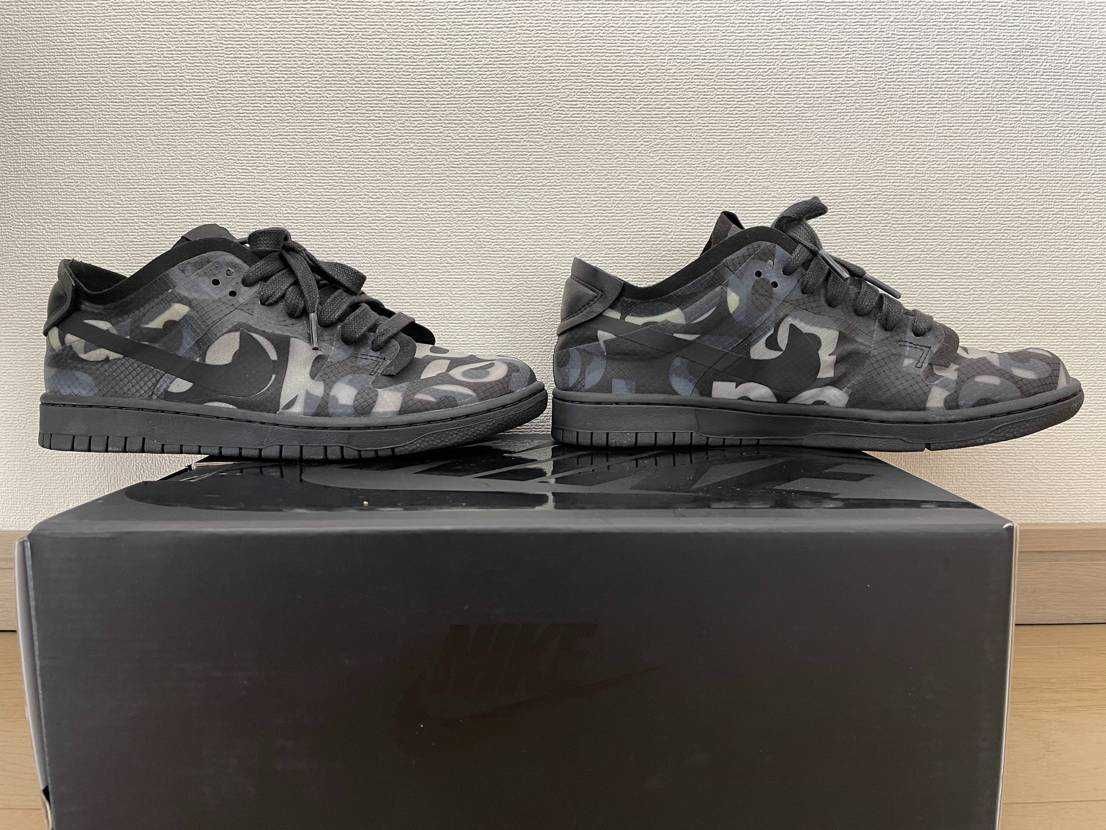 COMME des GARCONS × NIKE DUNK LOW Women's "BLACK/BLACK"