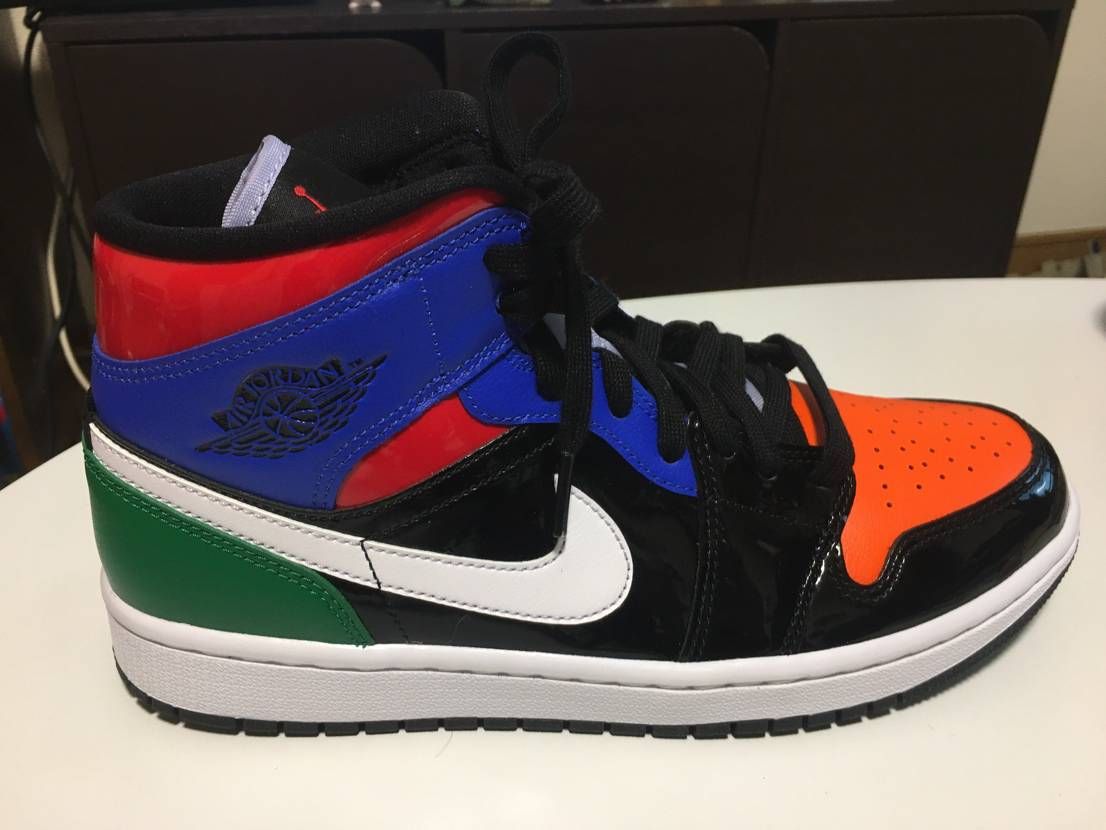 NIKE Women's AIR JORDAN 1 MID "PATENT BLEND"