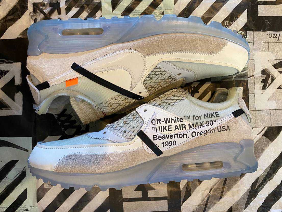 Off-White × Nike Air Max 90 "The 10/Sail"