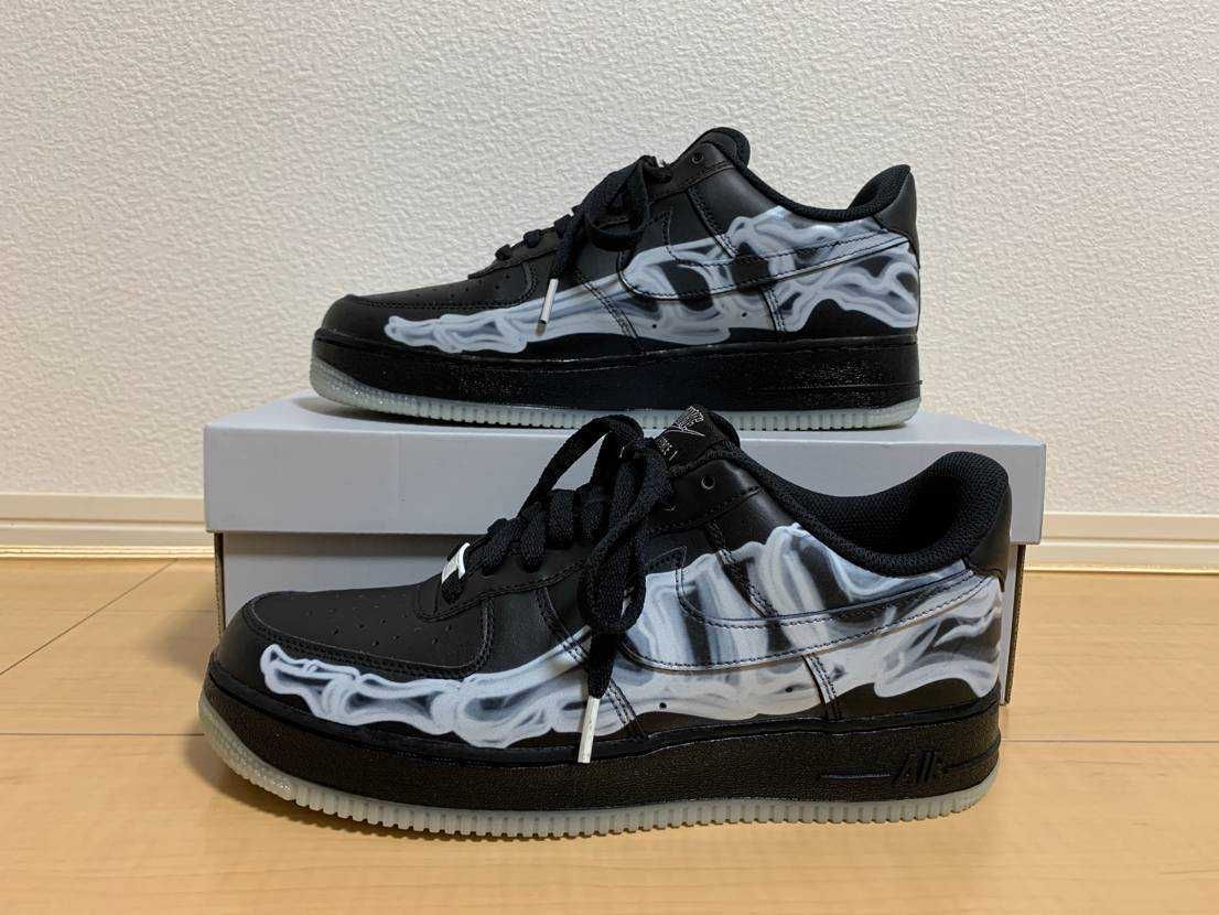 Nike Air Force 1 Low "Black Skeleton"