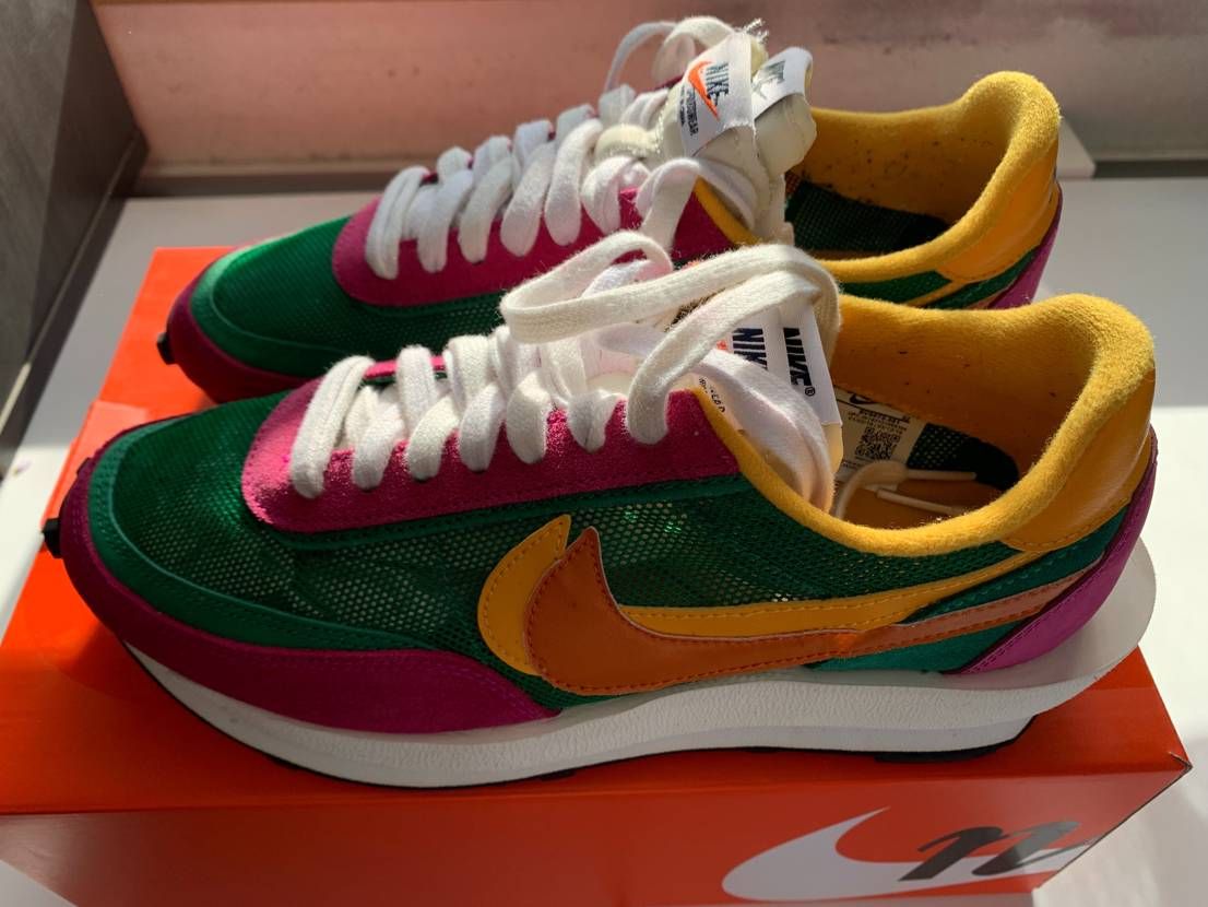 sacai × NIKE LDV WAFFLE "PINE GREEN"