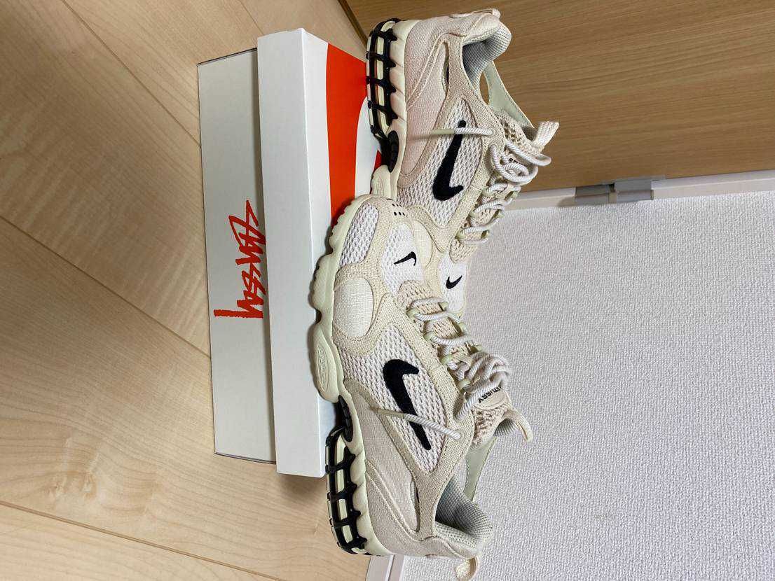 Stussy × Nike Air Zoom Spiridon CG 2 "Fossil/Black"