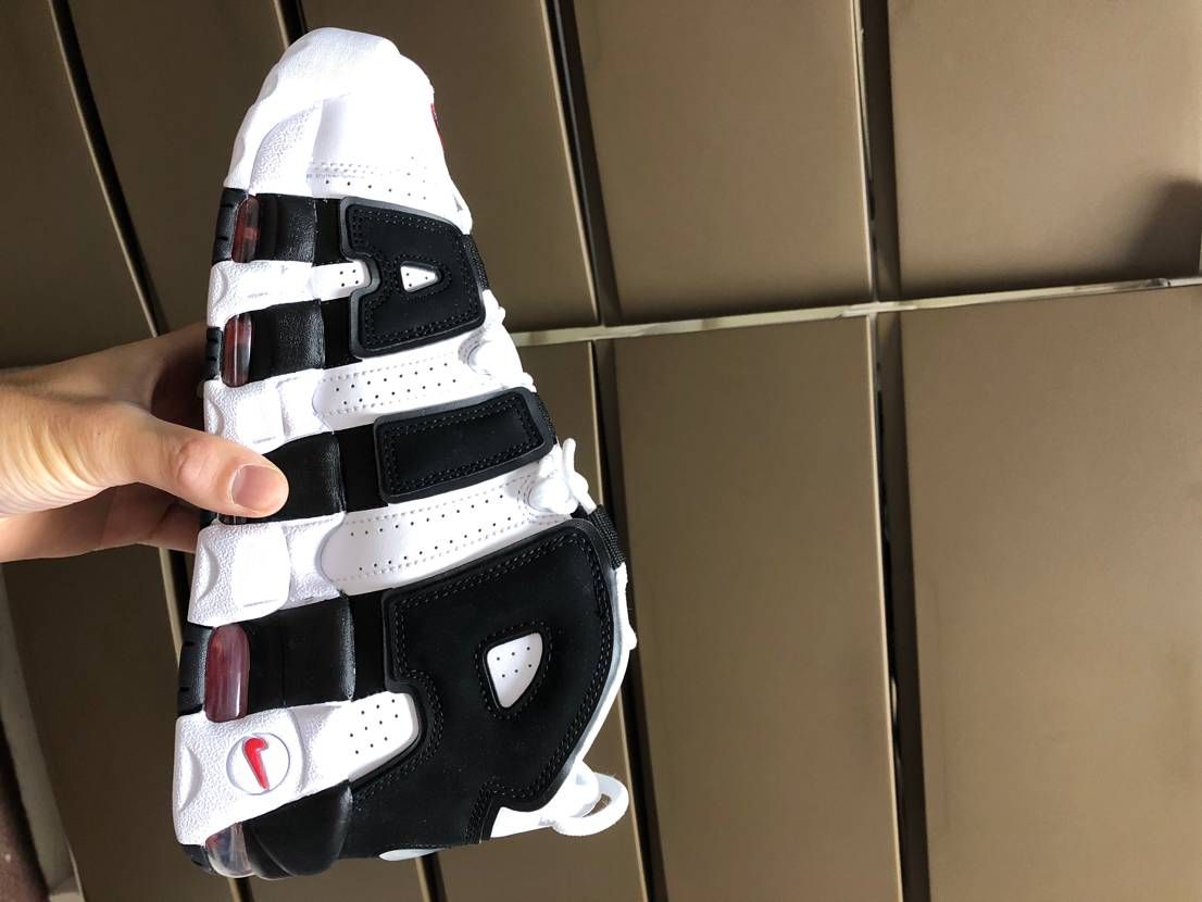 Nike Air More up Tempo "White/Black/University Red"(~2018)