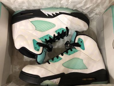 Nike Air Jordan 5 "White/Black/Island Green"