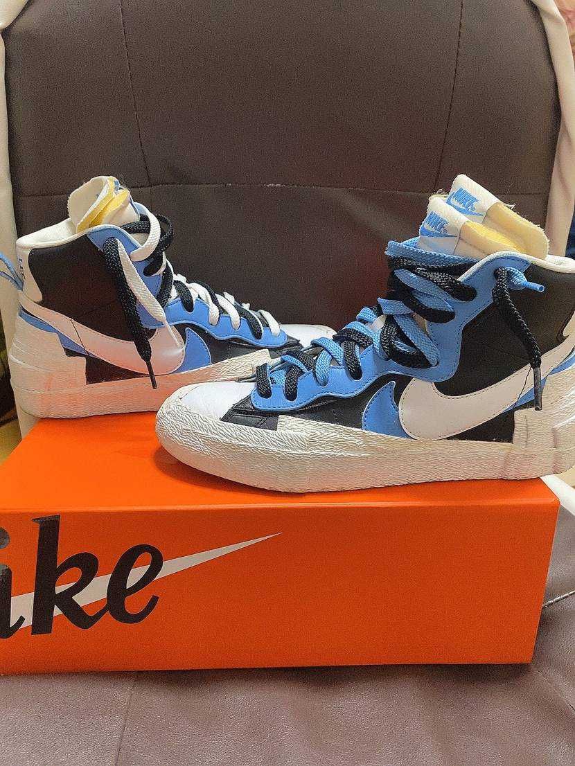 sacai × NIKE BLAZER MID "BLACK / BLUE"