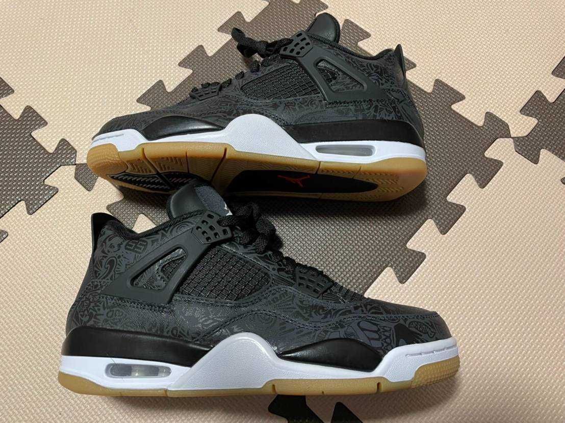 Nike Air Jordan 4 Retro "Laser Black/Gum"