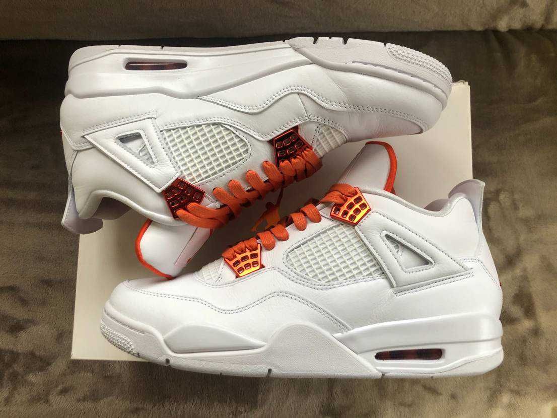 Nike Air Jordan 4 Retro "White/Team Orange"