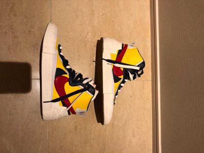 sacai × Nike Blazer Mid "Varsity Maize/Varsity Red"