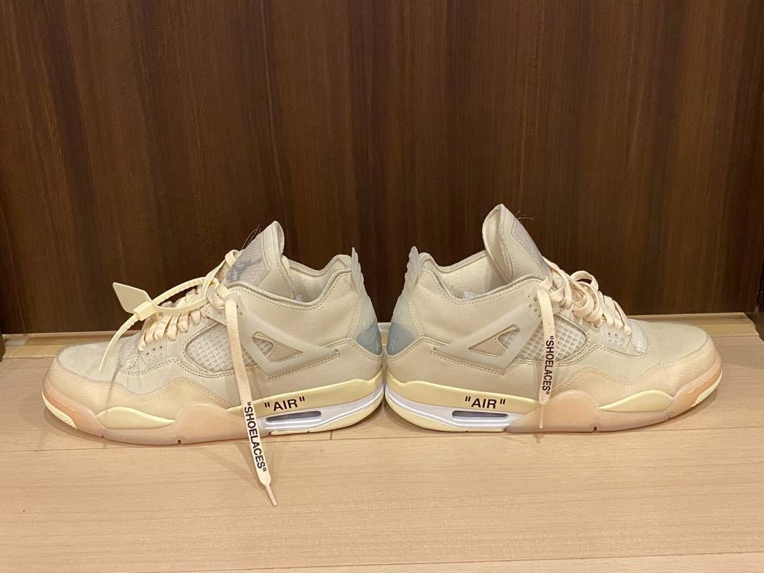 Off-White × Nike Women's Air Jordan 4 SP "Sail"