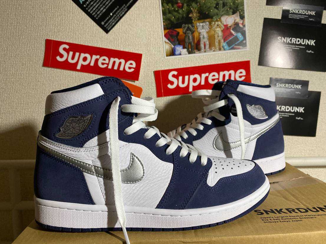 Nike Air Jordan 1 High OG CO.JP "White/Midnight Navy" (2020)(ブリーフケースなし)