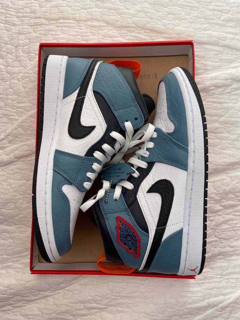 FACETASM × Nike Air Jordan 1 Mid "White/Navy"