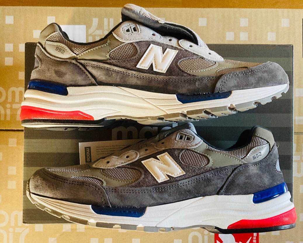 New Balance 992 "GRAY/BLUE/RED"