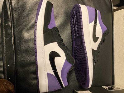 Nike Air Jordan 1 Retro Low "White/Black/Court Purple"