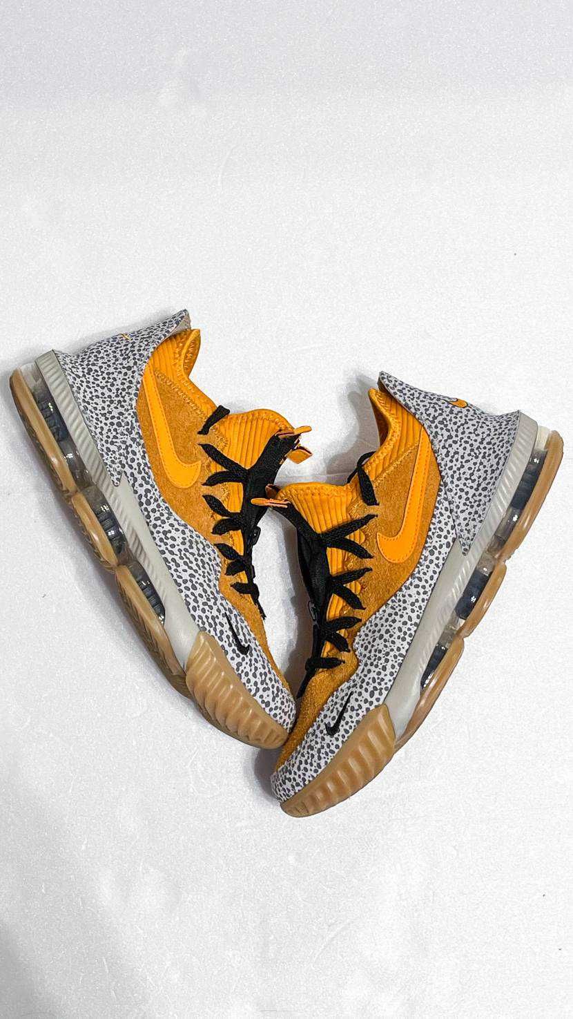 atmos × Nike LeBron 16 Low "Safari" (CD9471-800/CI3358-800)