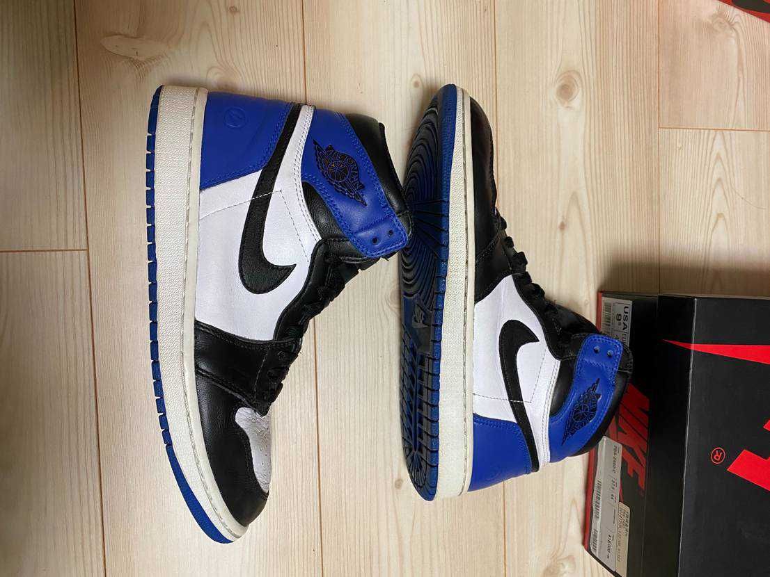 fragment design × Nike Air Jordan 1 Retro High OG "Black/Sport Royal/White"