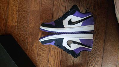 Nike Air Jordan 1 Retro Low "White/Black/Court Purple"