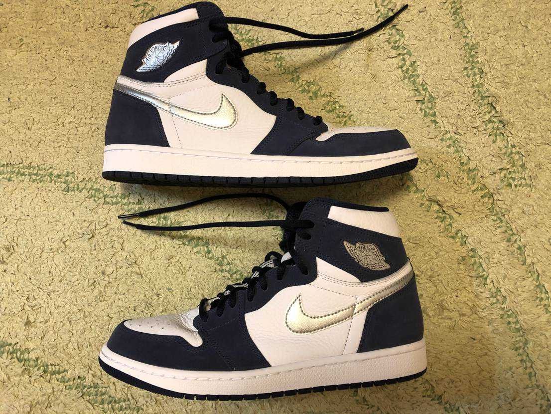 Nike Air Jordan 1 High OG CO.JP "White/Midnight Navy" (2020)(ブリーフケースなし)