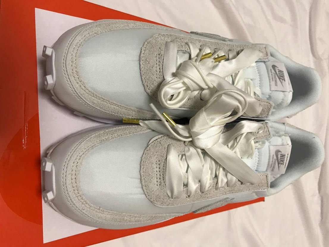 sacai × Nike LDV Waffle "Triple White"