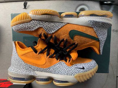 atmos × Nike LeBron 16 Low "Safari" (CD9471-800/CI3358-800)