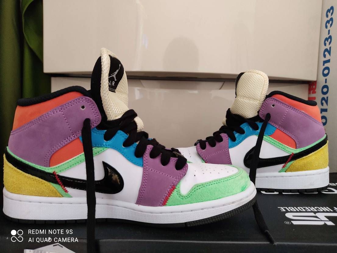 jordan 9s multicolor