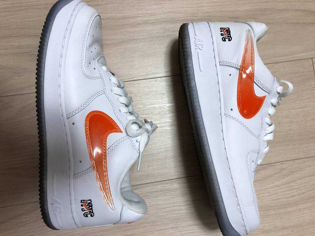 KITH × Nike Air Force 1 Low "White/Rush Blue/White/Brilliant Orange"