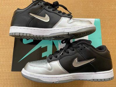 Supreme × Nike Dunk Low "Metallic Silver/Black"