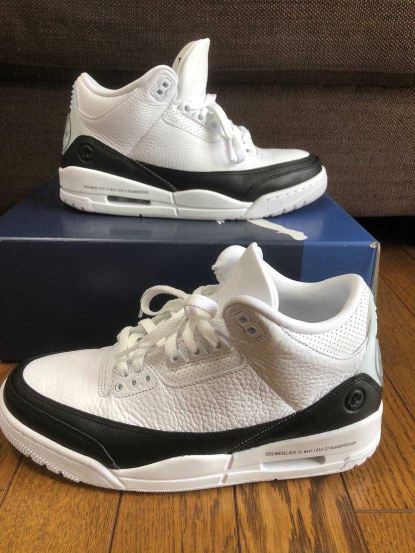 Fragment × Nike Air Jordan 3 "White/Black"