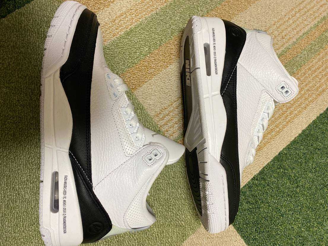 Fragment × Nike Air Jordan 3 "White/Black"