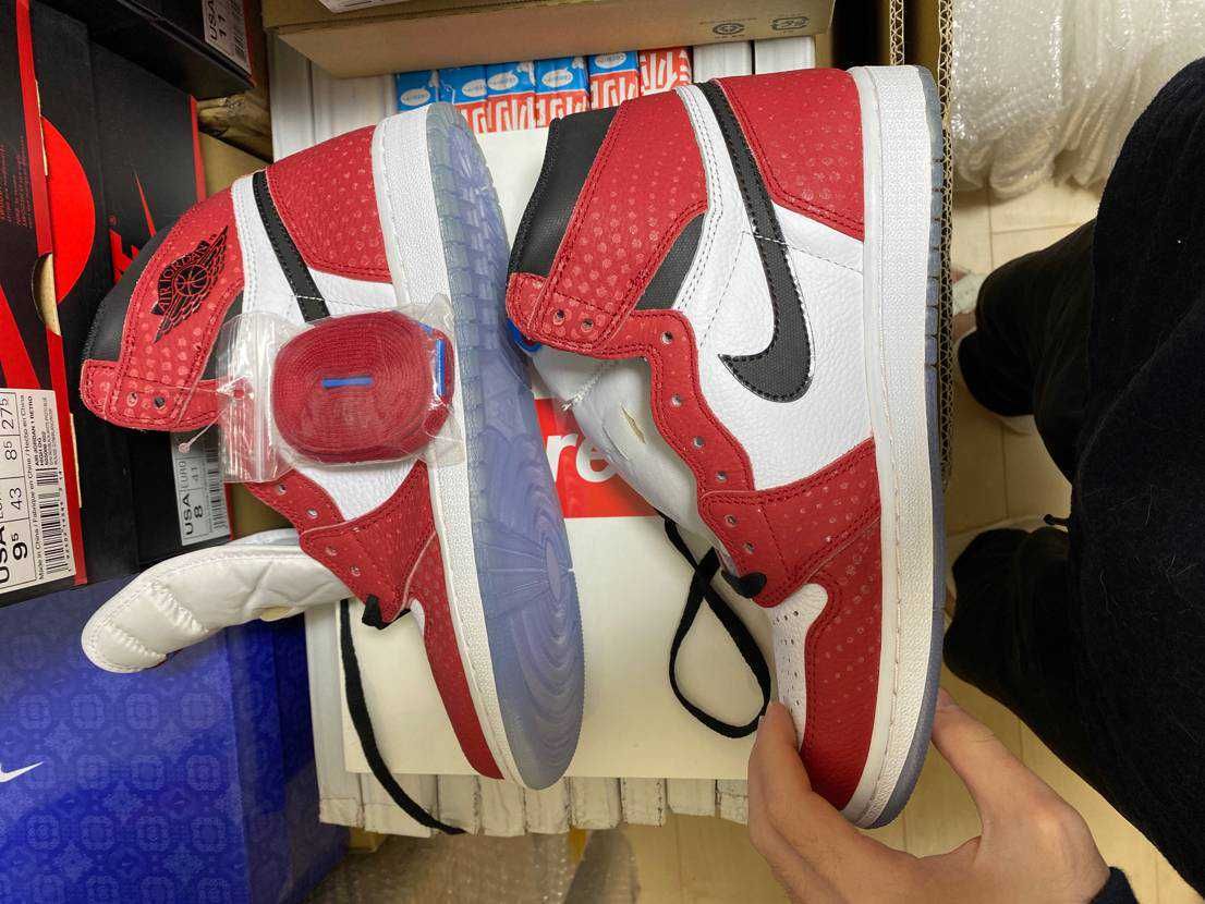 Spiderman × Nike Air Jordan 1 Origin Story "Gym Red/White/Photo Blue/Black"