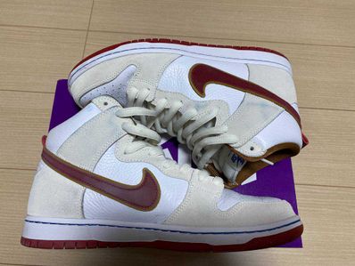 Nike Dunk High Pro "Sail/Team Crimson"