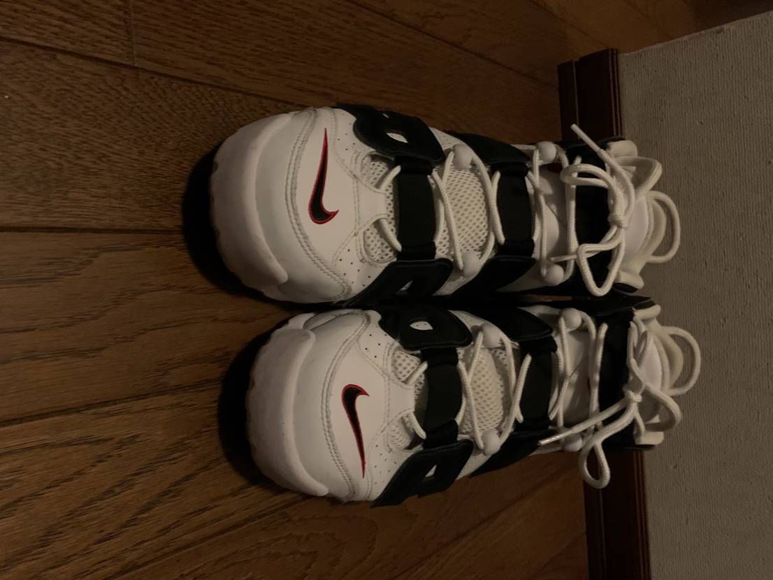 Nike Air More up Tempo "White/Black/University Red"(~2018)
