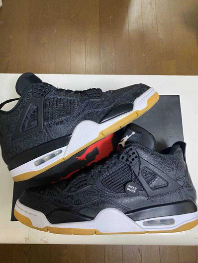 Nike Air Jordan 4 Retro "Laser Black/Gum"