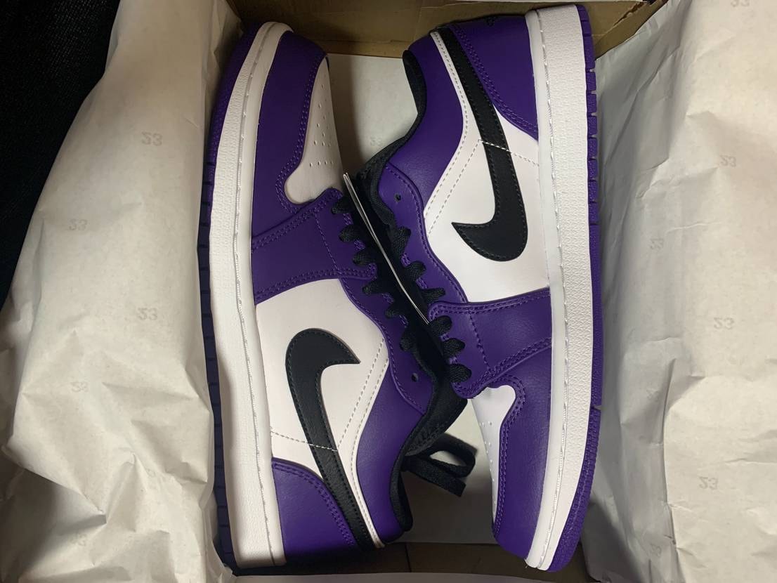 NIKE AIR JORDAN 1 LOW "COURT PURPLE"