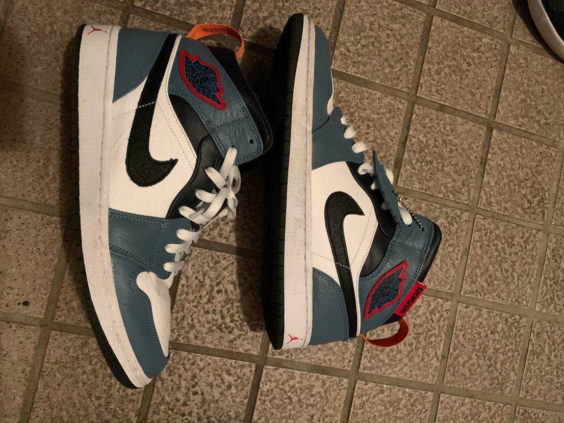 FACETASM × Nike Air Jordan 1 Mid "White/Navy"