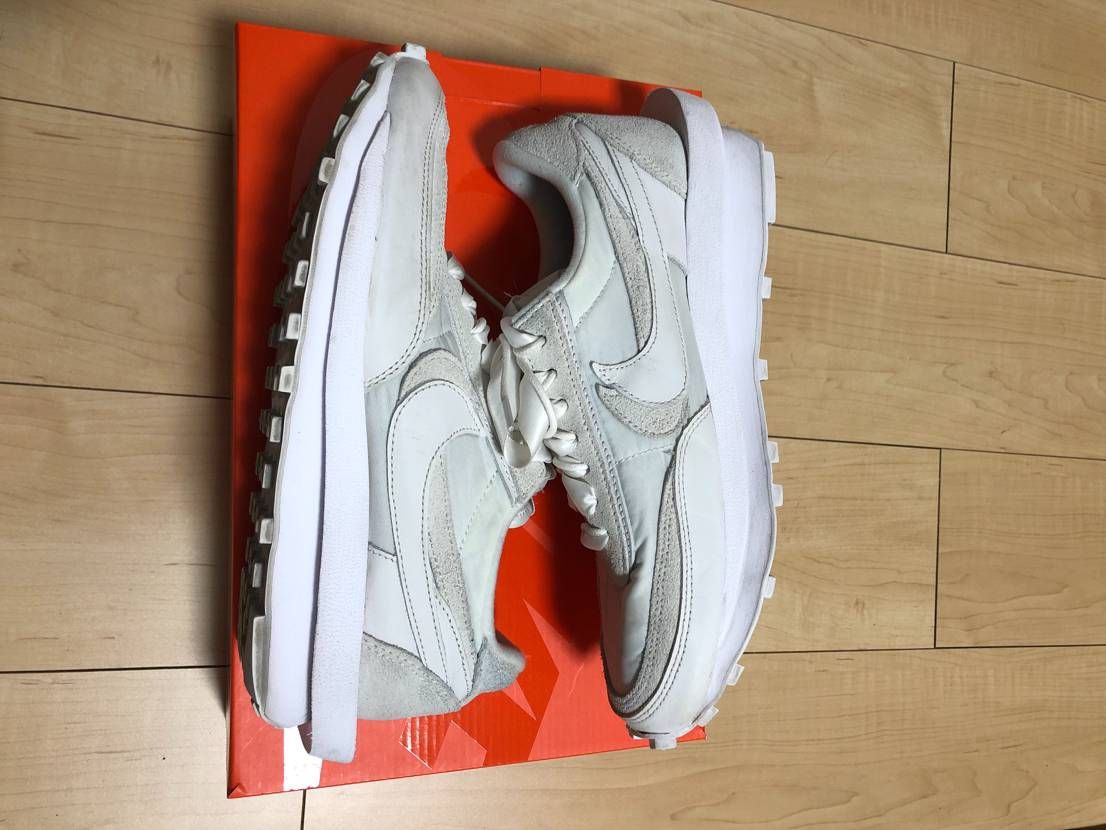 sacai × Nike LDV Waffle "Triple White"