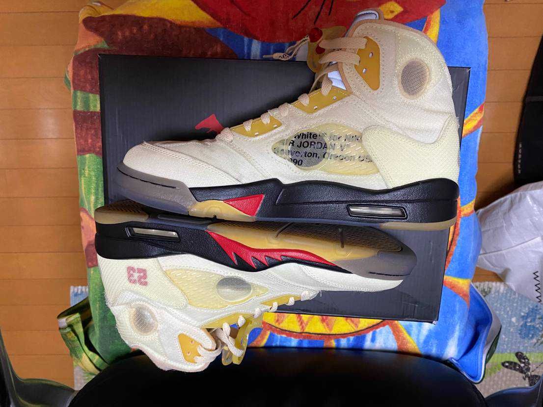 Off-White × Nike Air Jordan 5 "Sail"