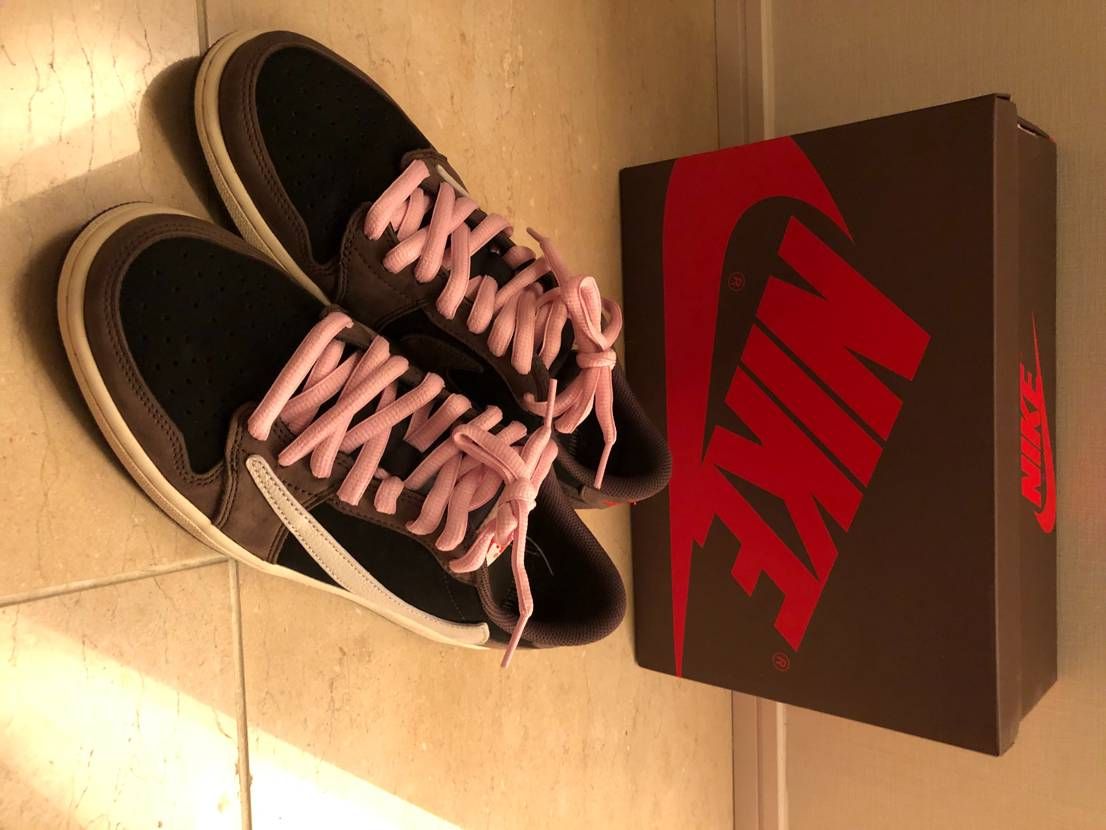 Travis Scott × Nike Air Jordan 1 Low OG SP-T  "Black/Dark Mocha"