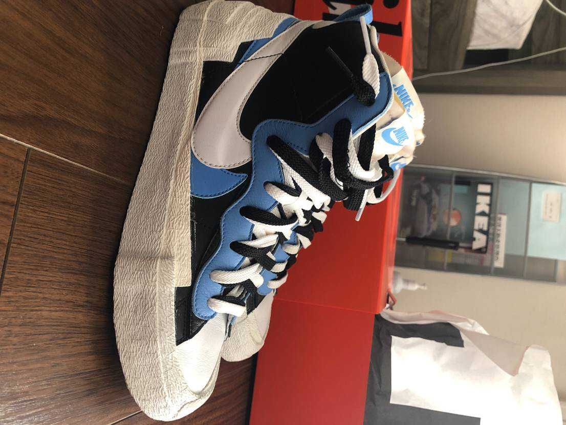 sacai × NIKE BLAZER MID "BLACK / BLUE"