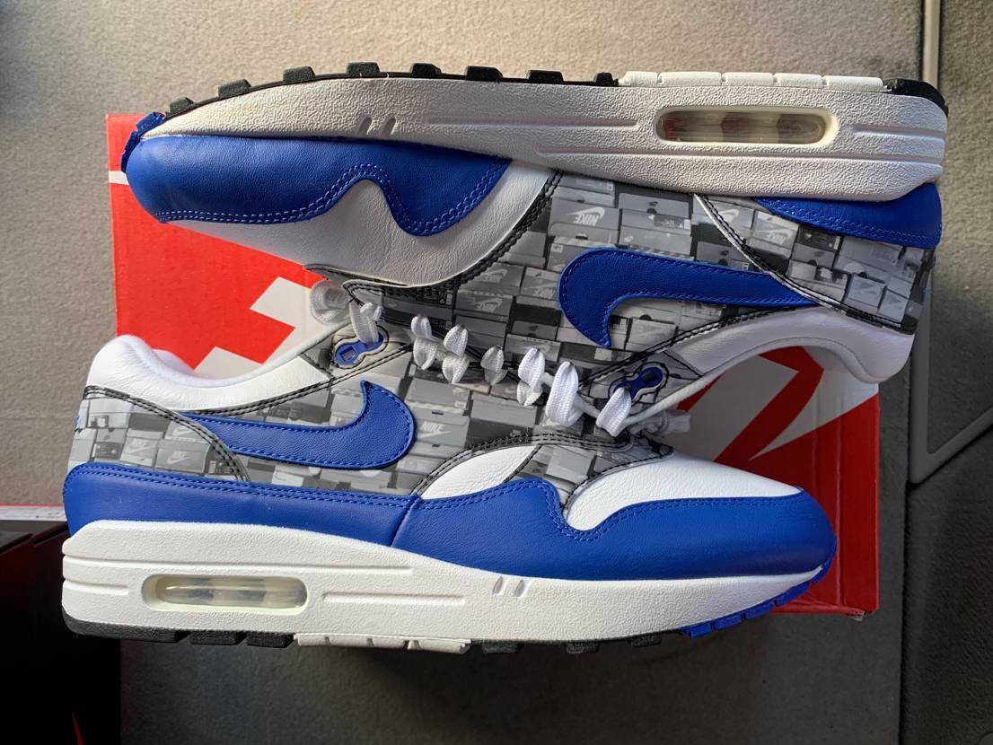 atmos × Nike Air Max 1 Blue "We Love Nike"