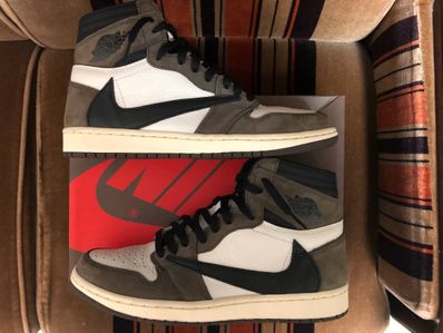 Travis Scott × Nike Air Jordan 1 Retro High OG TS SP "Sail/Dark Mocha"
