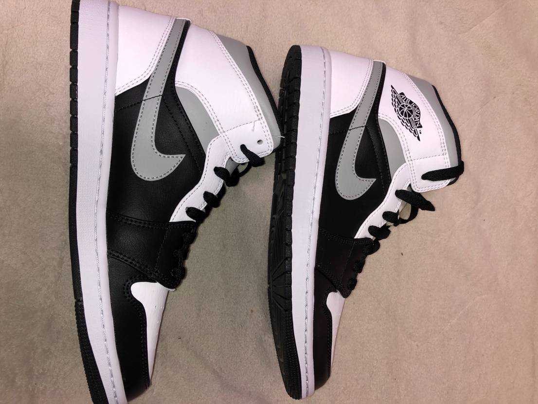NIKE AIR JORDAN 1 MID "WHITE SHADOW"