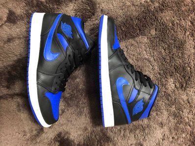 NIKE AIR JORDAN 1 MID "BLACK/BLUE"