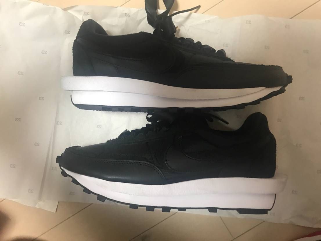 sacai × Nike LDV Waffle "Triple Black"