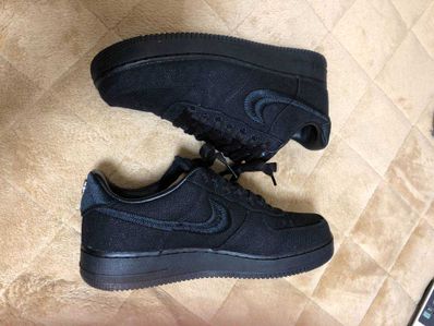 Stussy × Nike Air Force 1 Low "Triple Black"