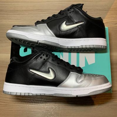 Supreme × Nike Dunk Low "Metallic Silver/Black"