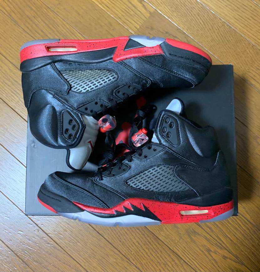 Air Jordan 5 Satin "Bred"
