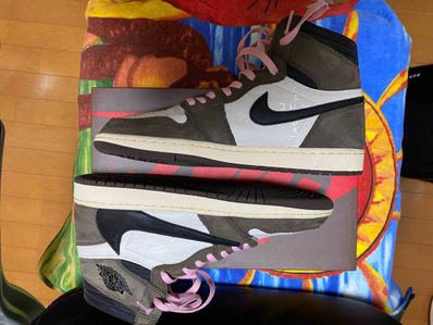 Travis Scott × Nike Air Jordan 1 Retro High OG TS SP "Sail/Dark Mocha"